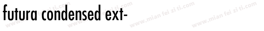 futura condensed ext字体转换